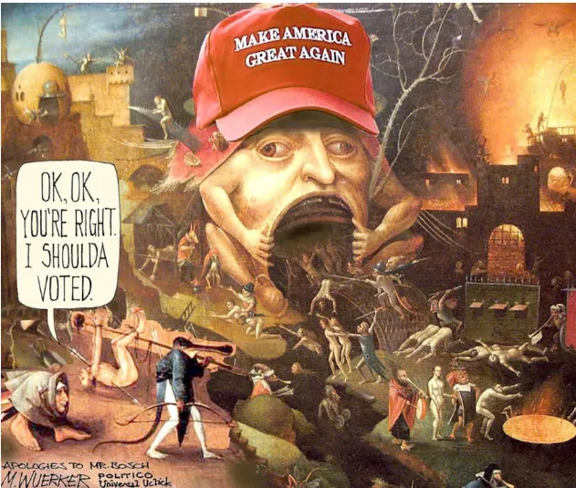 Trump Bosch Hell painting