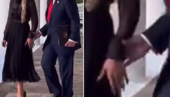 Trump Kirk hands