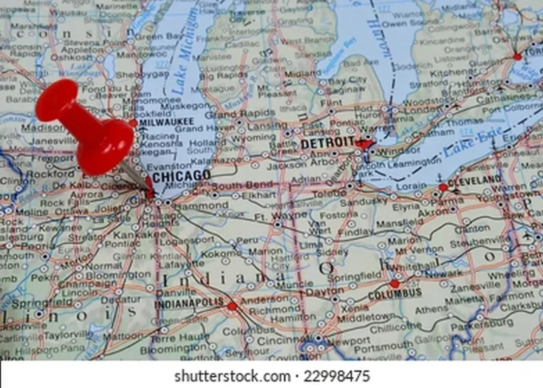 Chicago on a Map A 11-20-2025