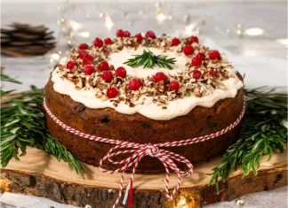Rum Christmas Cake with Rum and Added Rum