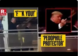 Watch Trump Flip Off Ford Worker Who Called Him “Pedophile Protector”