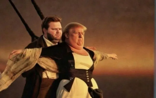 Trump Vance Titanic