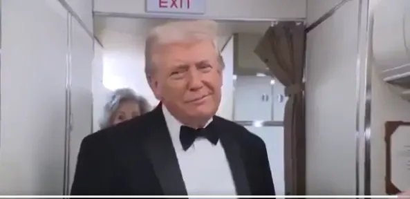 Trump smirking