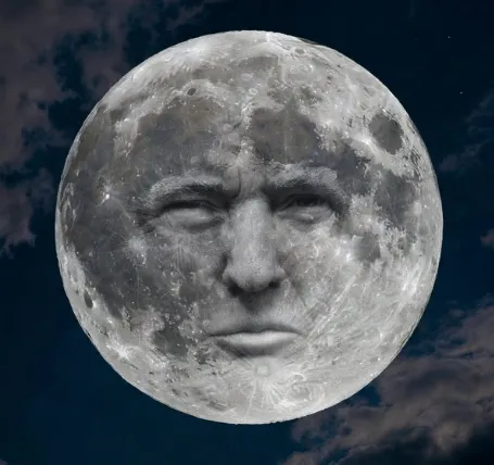 Trump Man In The Moon
