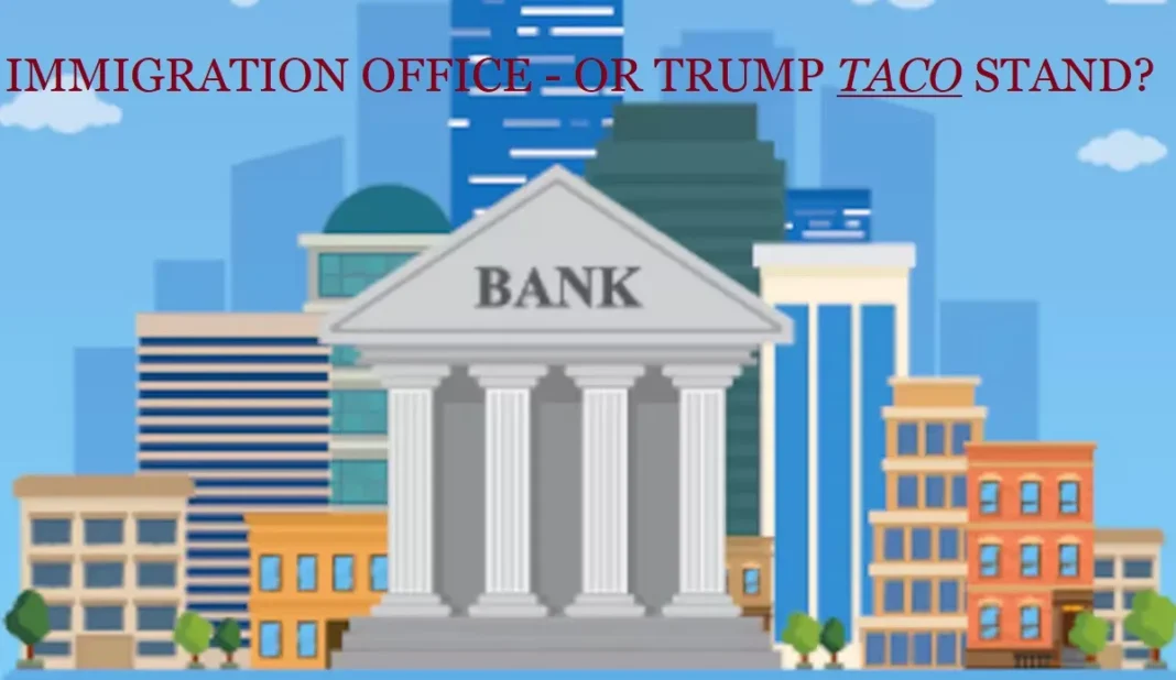bank or trump taco stand