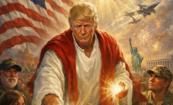 Trump as Jesus
