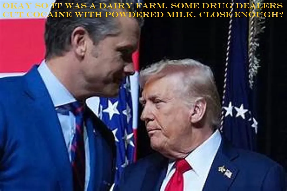 hegseth excuse to trump