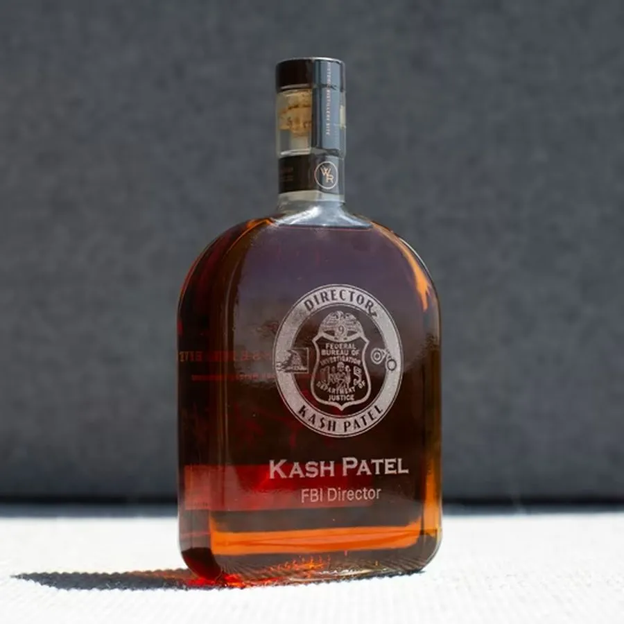 Kash Patel Bourbon Bottle A 05-06-2026
