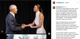 Famous Trump In-Law Praises Obama – And At Obama Center Opening!