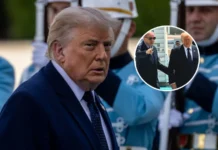 Trump Cannot Walk Straight (It Seems – This Way, Grandpa)