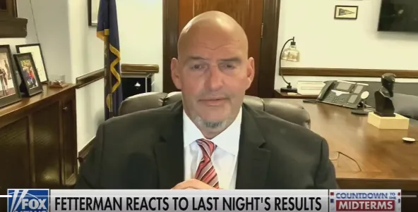 Fetterman in suit