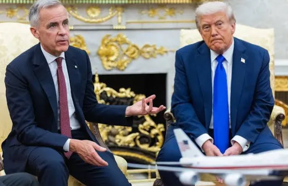 Mark Carney with Trump
